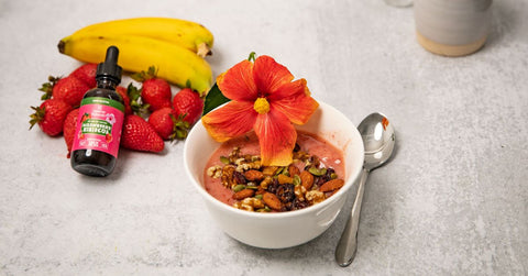 Strawberry Hibiscus Smoothie Bowl Recipe