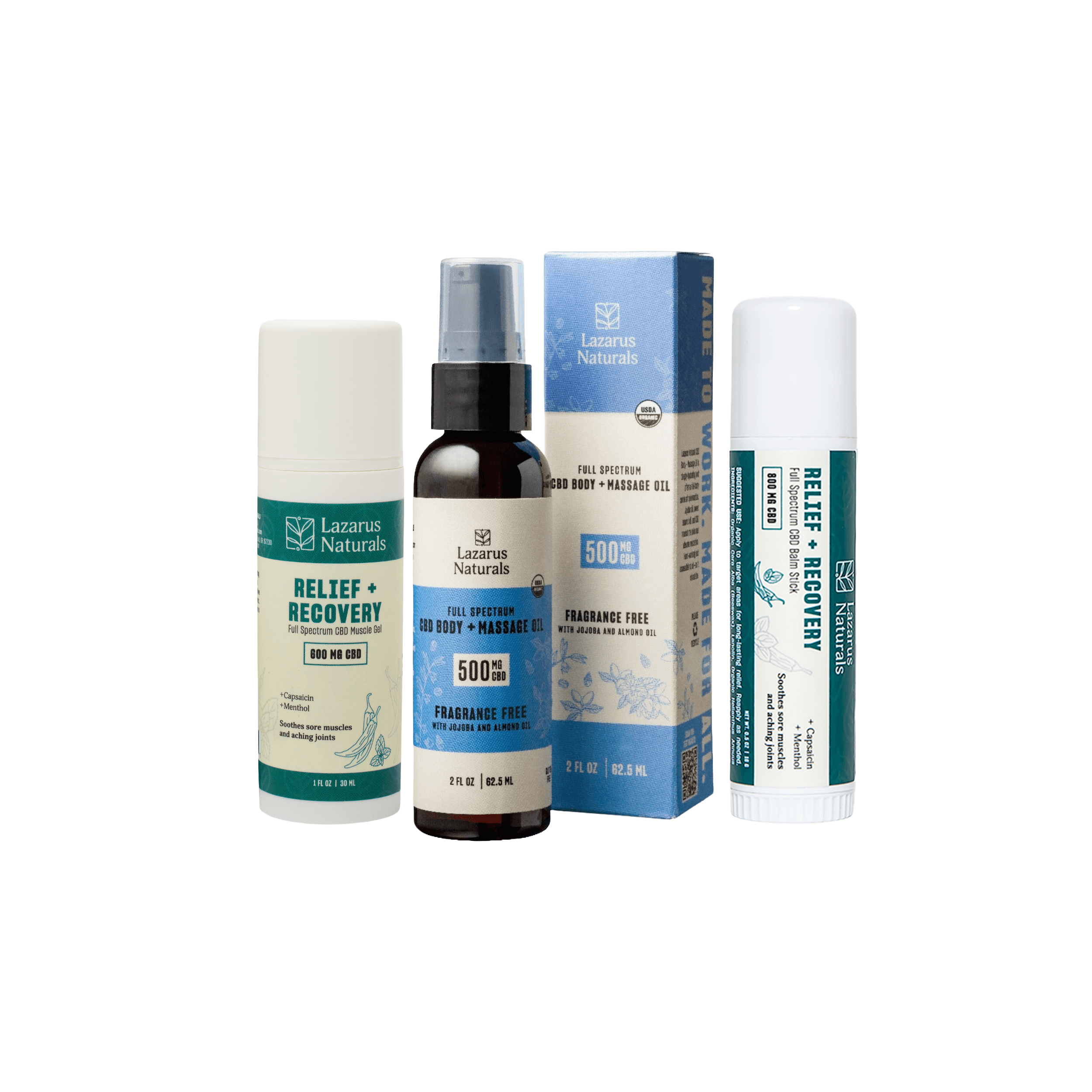 Lazarus Naturals – Sports Pain Management Bundle | CBD Lazarus Naturals – Sports Pain Management Bundle | CBD