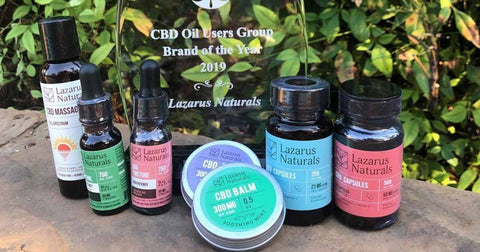 Lazarus Naturals Named "Brand Of The Year" By CBD Oil Users