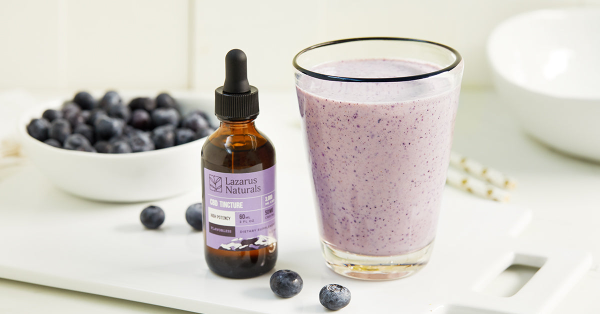 Blueberry Ice Cream CBD Smoothie