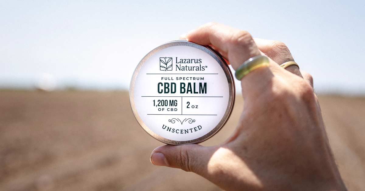 Lazarus Naturals Releases Unscented CBD Balm