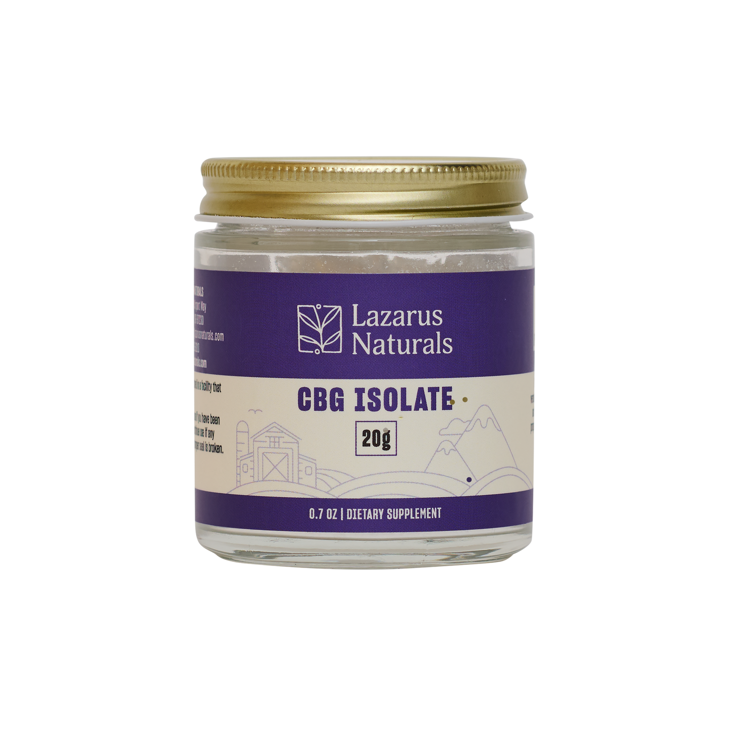 CBG Isolate - Immune Support and Muscle Relief – Lazarus Naturals