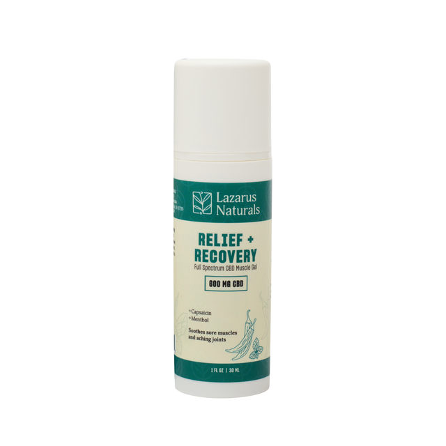 CBD MUSCLE GEL, RELIEF + RECOVERY