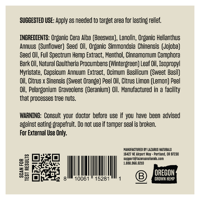 cbd balm stick instruction