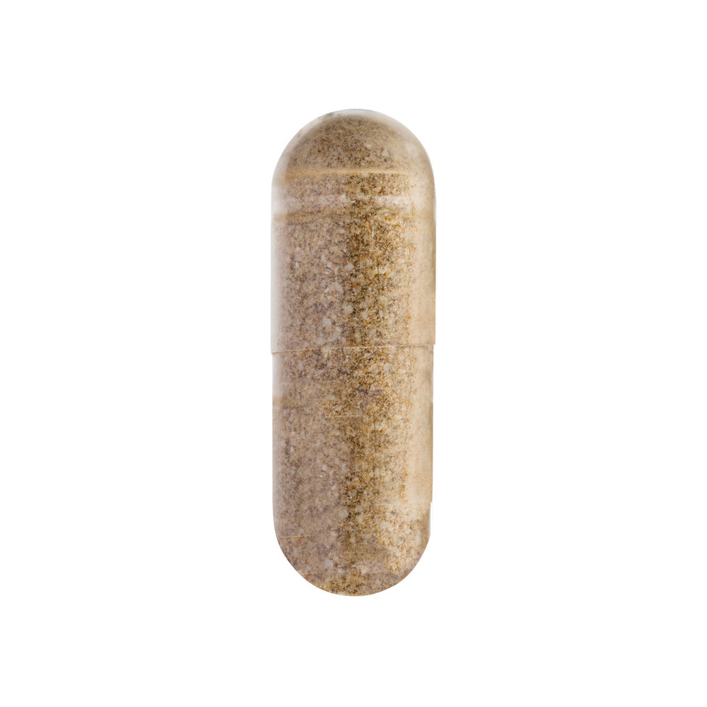
                  
                    Close-up of a full-spectrum CBD capsule with visible granules, isolated
                  
                