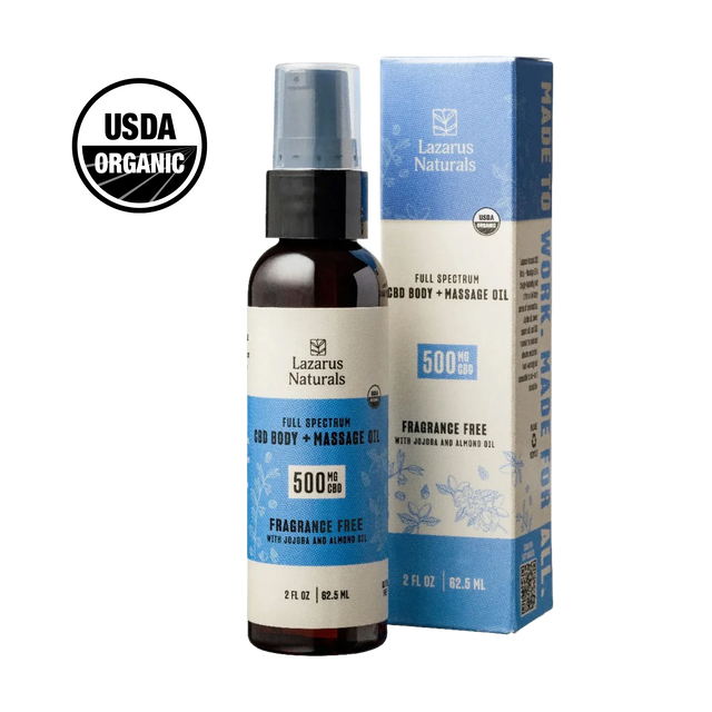 ORGANIC CBD BODY + MASSAGE OIL