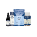 Lazarus Naturals Stress Relief Bundle featuring CBD Tincture, Gummies, and Capsules for calm and relaxation.